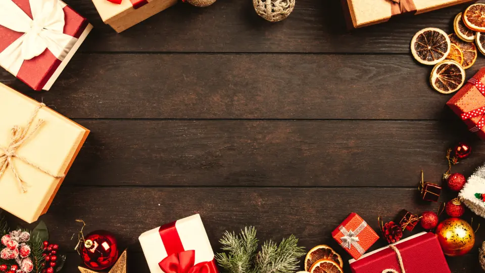Caja de regalo atada con un lazo